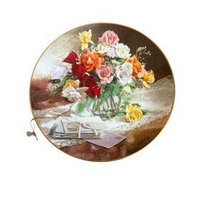 W.S. George Roses Collector Plate 1988 Vieonne Morley Flowers of Your Garden